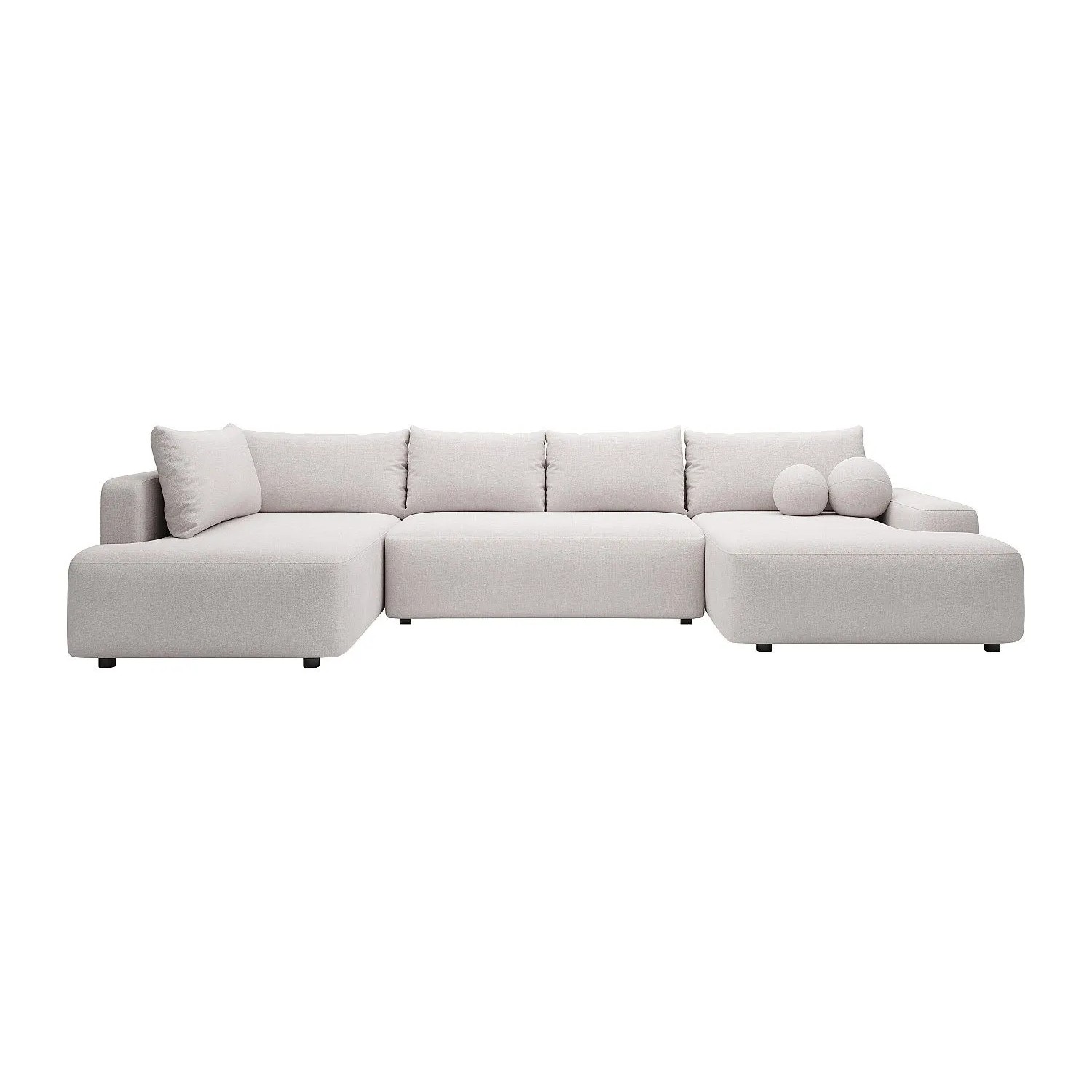 Vente-unique Schlafsofa Daviso Beige 360 cm