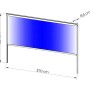 Technische Zeichnung MWH Rolllo CR Series 4m Anthrazit für Pergola. Maße: 231x370 cm. Sonnenschutz.