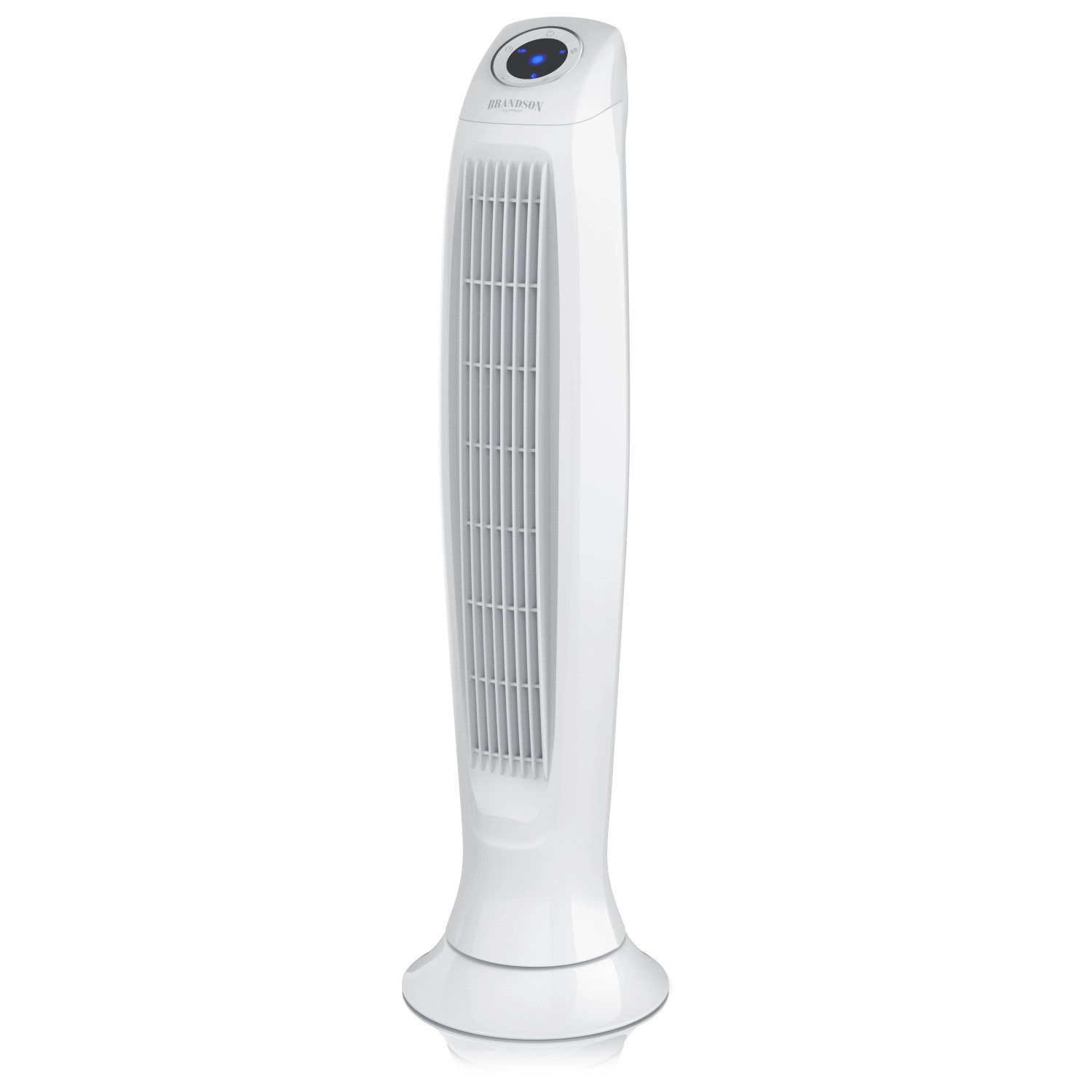 Brandson Turmventilator Fernbedienung Oszillation Leise Timer 3 Geschwindigkeiten Weiss