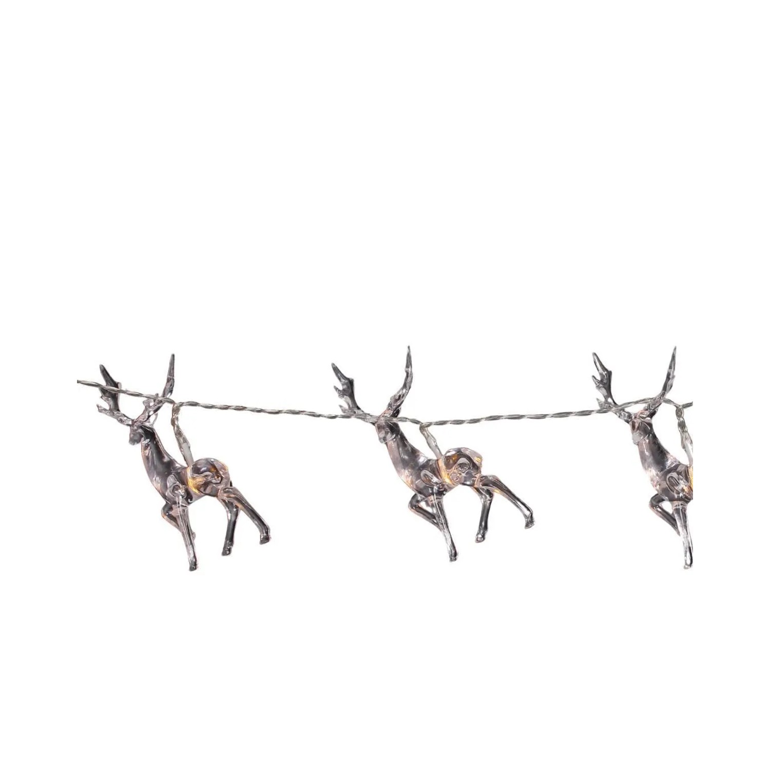 Lex 10er LED Hirsch Lichterkette Batterie Warmweiß Weihnachtslichter Beleuc günstig online kaufen