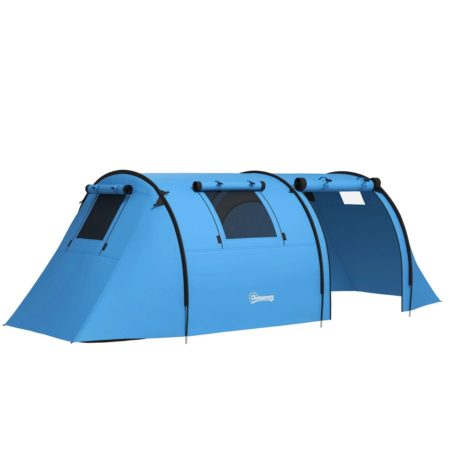 Furnicato Campingzelt Familienzelt Zwei Raum 470x220x150 Cm Himmelblau