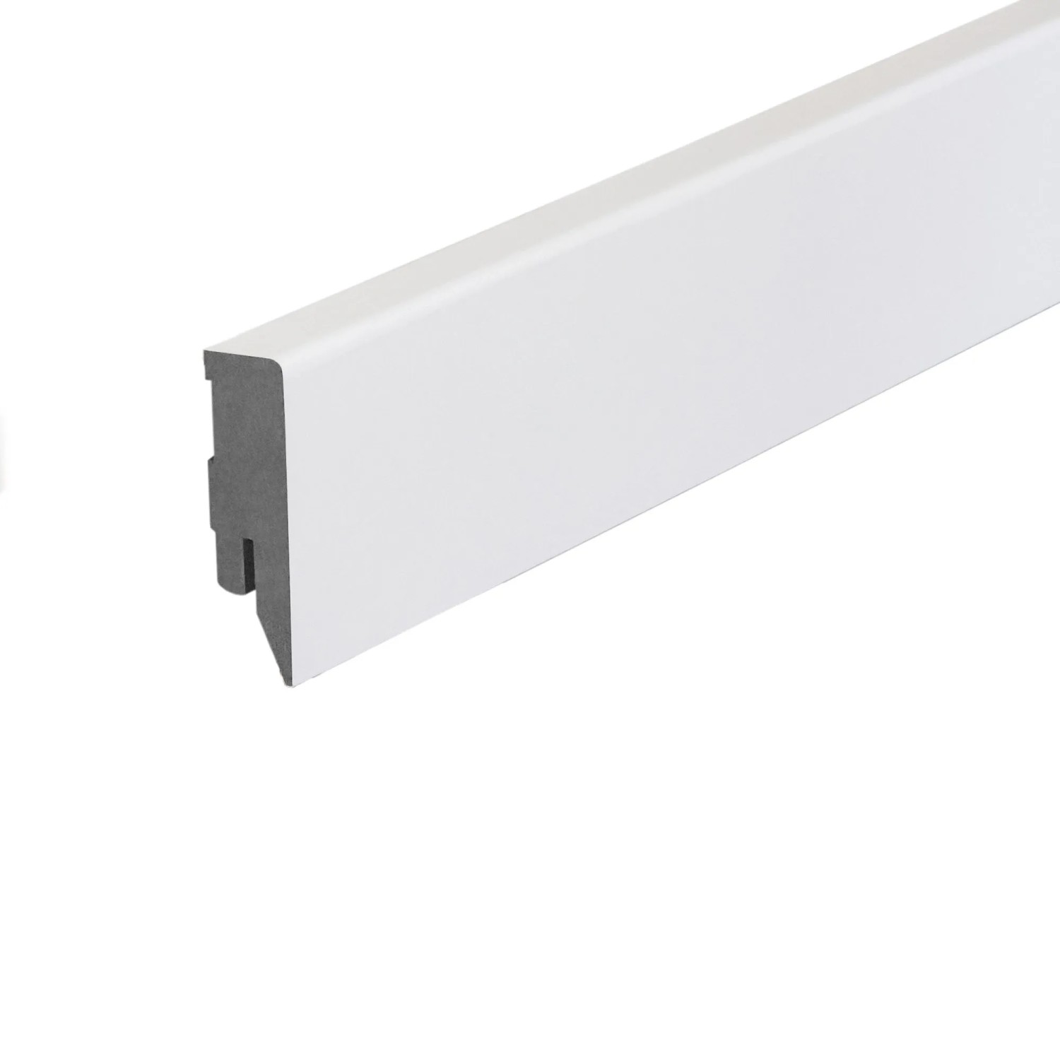 Sockelleiste Topline Waterproof mit Clipfräsung 2.500 x 16 x 58 mm Weiß
