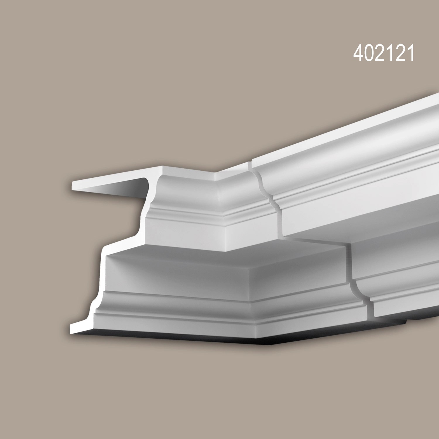 PROFHOME 402121 InnenwinkelAußenstuck Eckelement Fassaden Element 40,7 cm x 40,7 cm x 25,9 cm Weiß