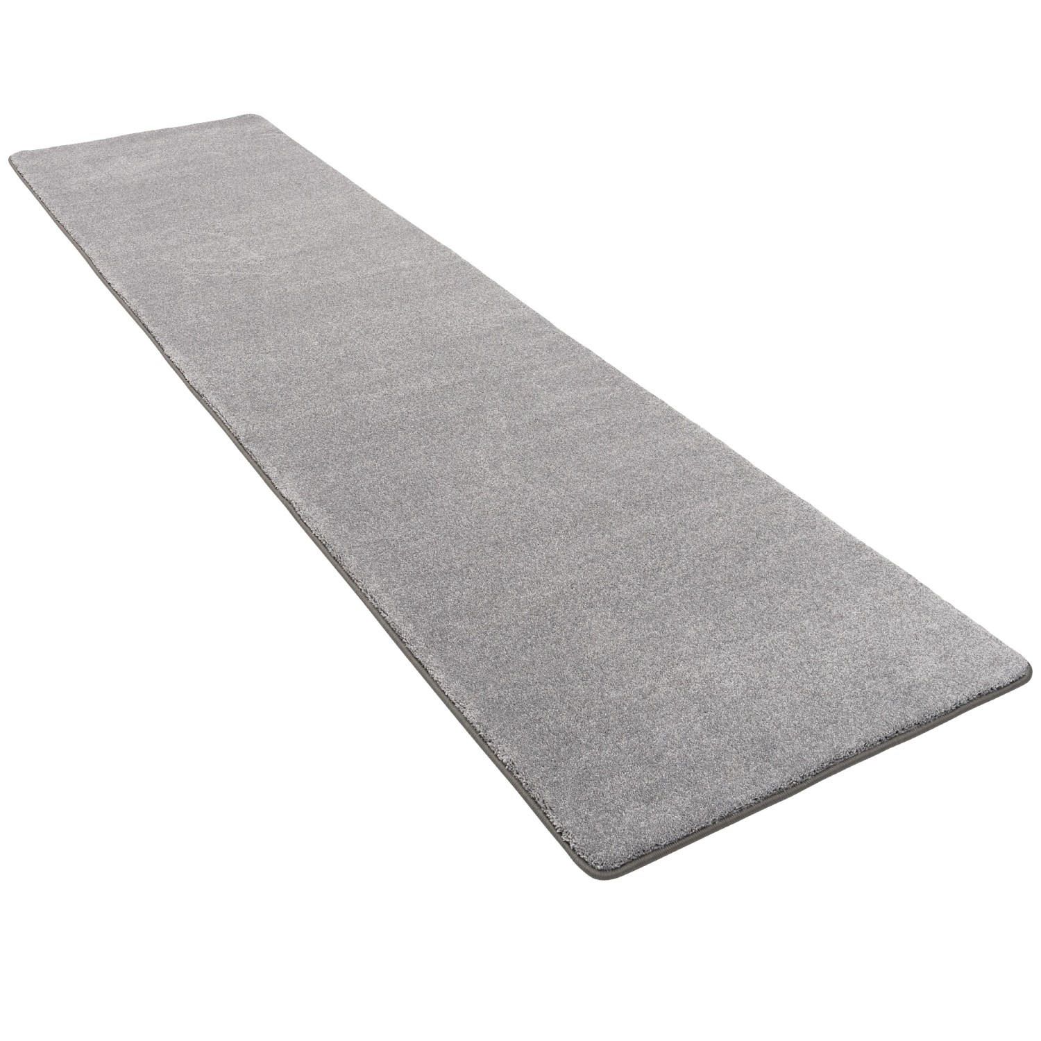 Snapstyle Hochflor Luxus Velours Läufer Teppich Touch Grau 100x400cm günstig online kaufen