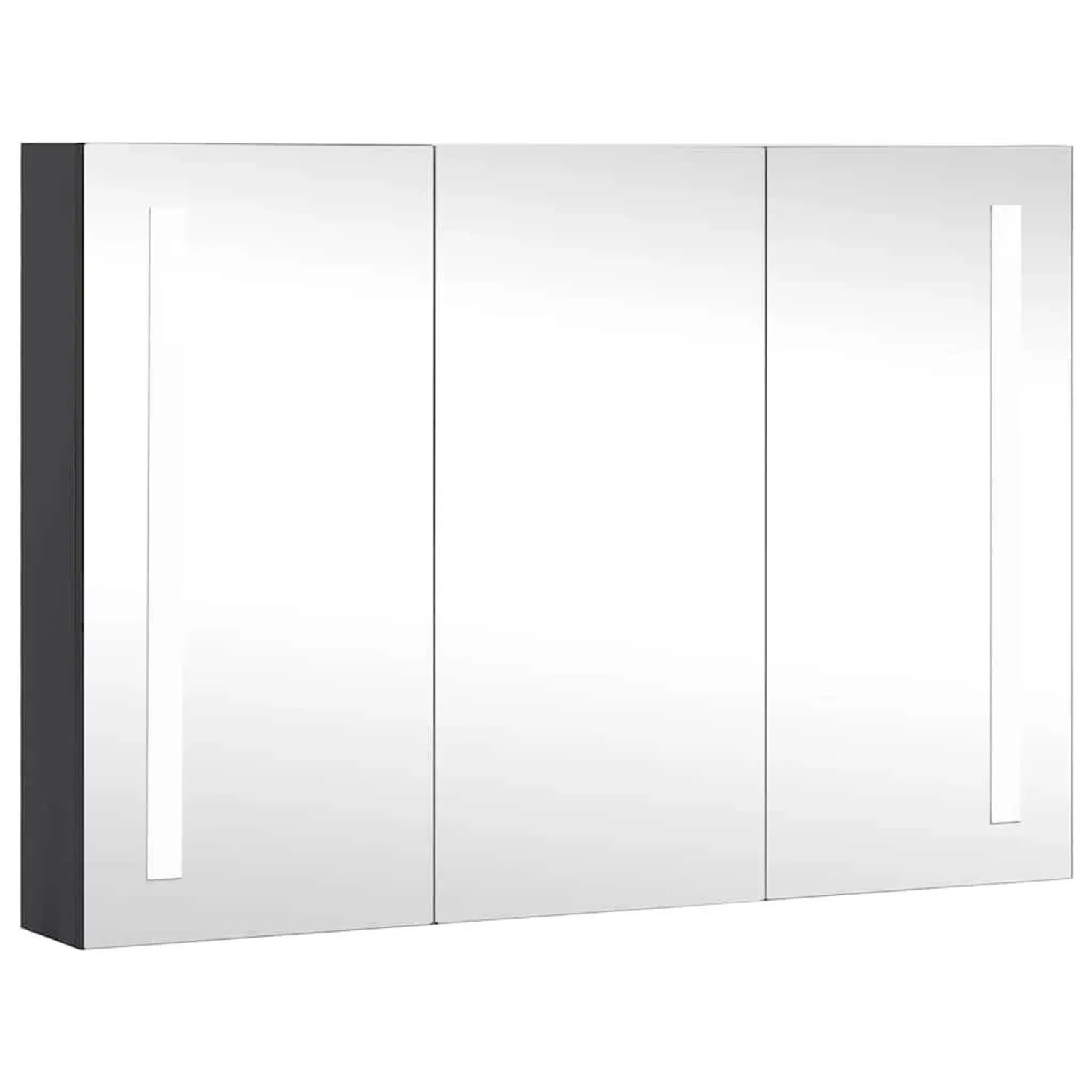 vidaXL LED-Spiegelschrank fürs Bad 89x14x62 cm 325544