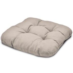 Beautissu Lisa Stuhlkissen 40x40x8cm Taupe 4tlg