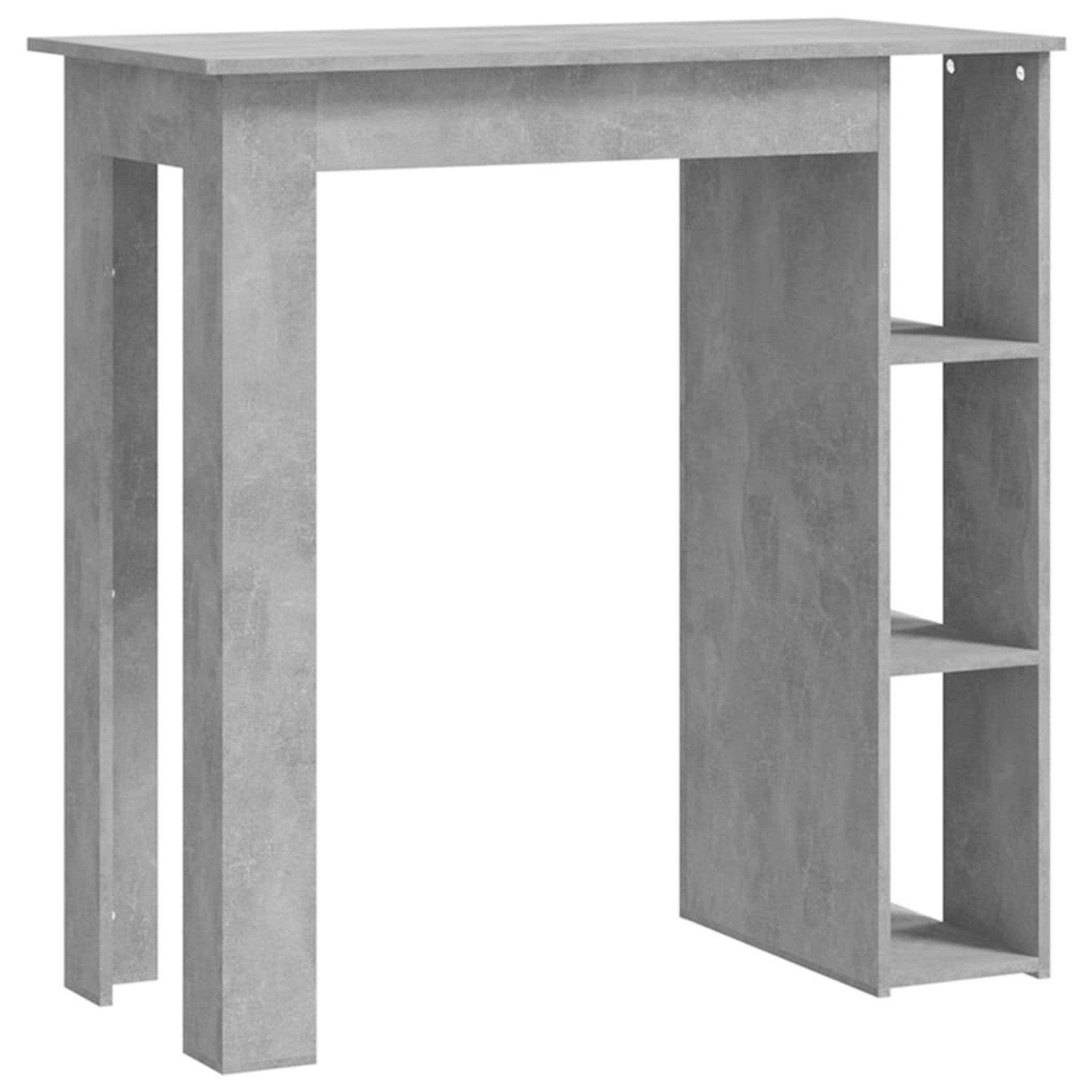 Bartisch Mit Regal Betongrau 102x50x103,5 Cm Spanplatte günstig online kaufen