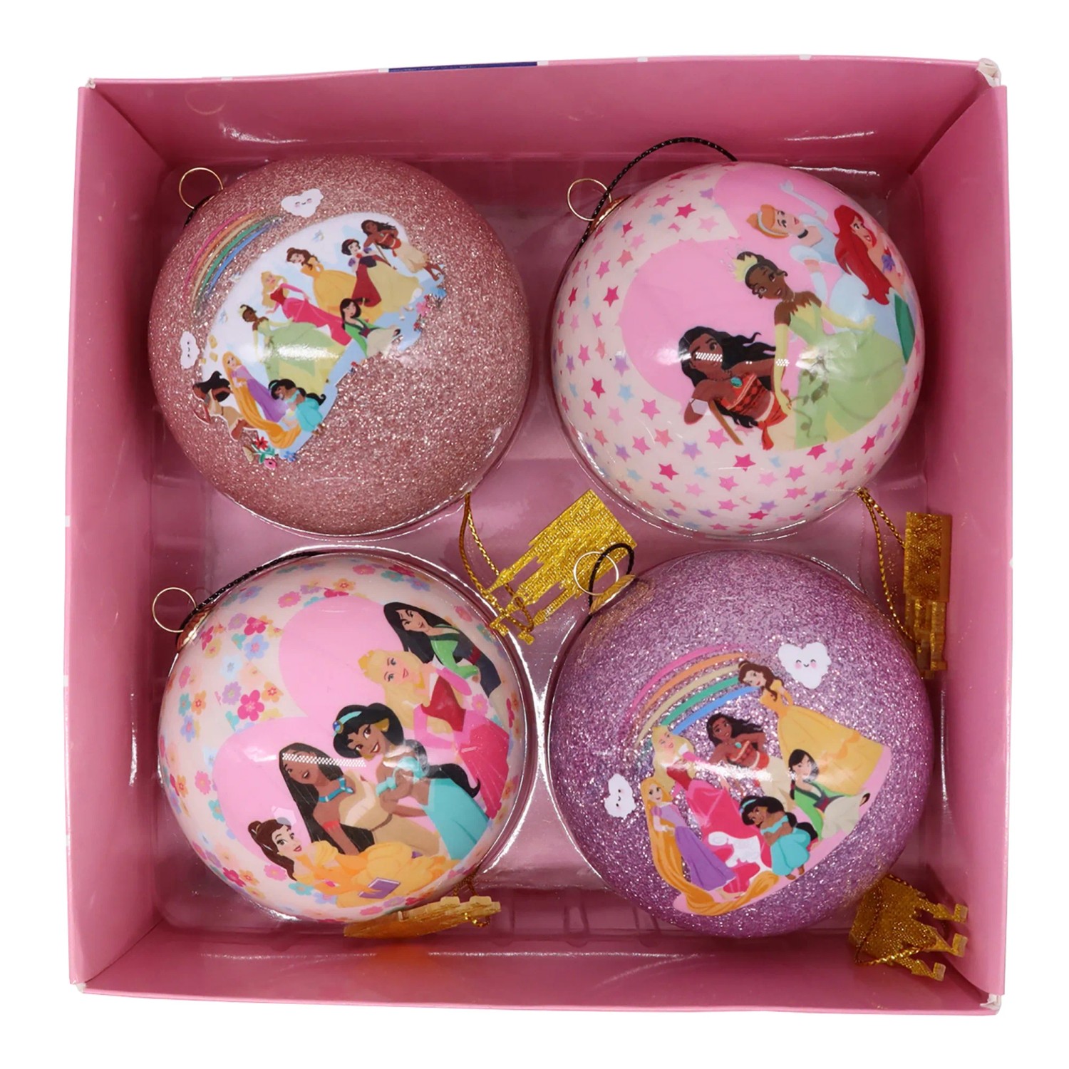 Disney Weihnachtskugeln Prinzessinen 4 Stück