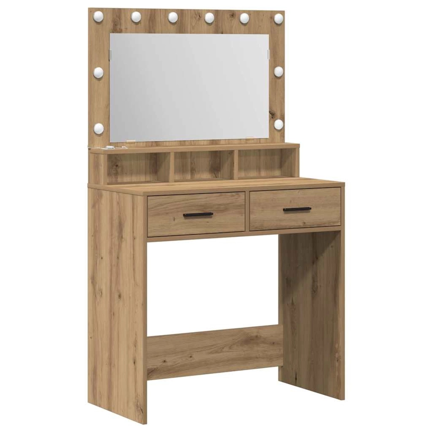 vidaXL Schminktisch Artisan-Eiche 79 x 41 x 135 cm Holzwerkstoff 865090 günstig online kaufen