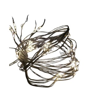 Lex 200er Micro LED Schweif Drahtlichterkette, warmweiß, für Innen & Außen.