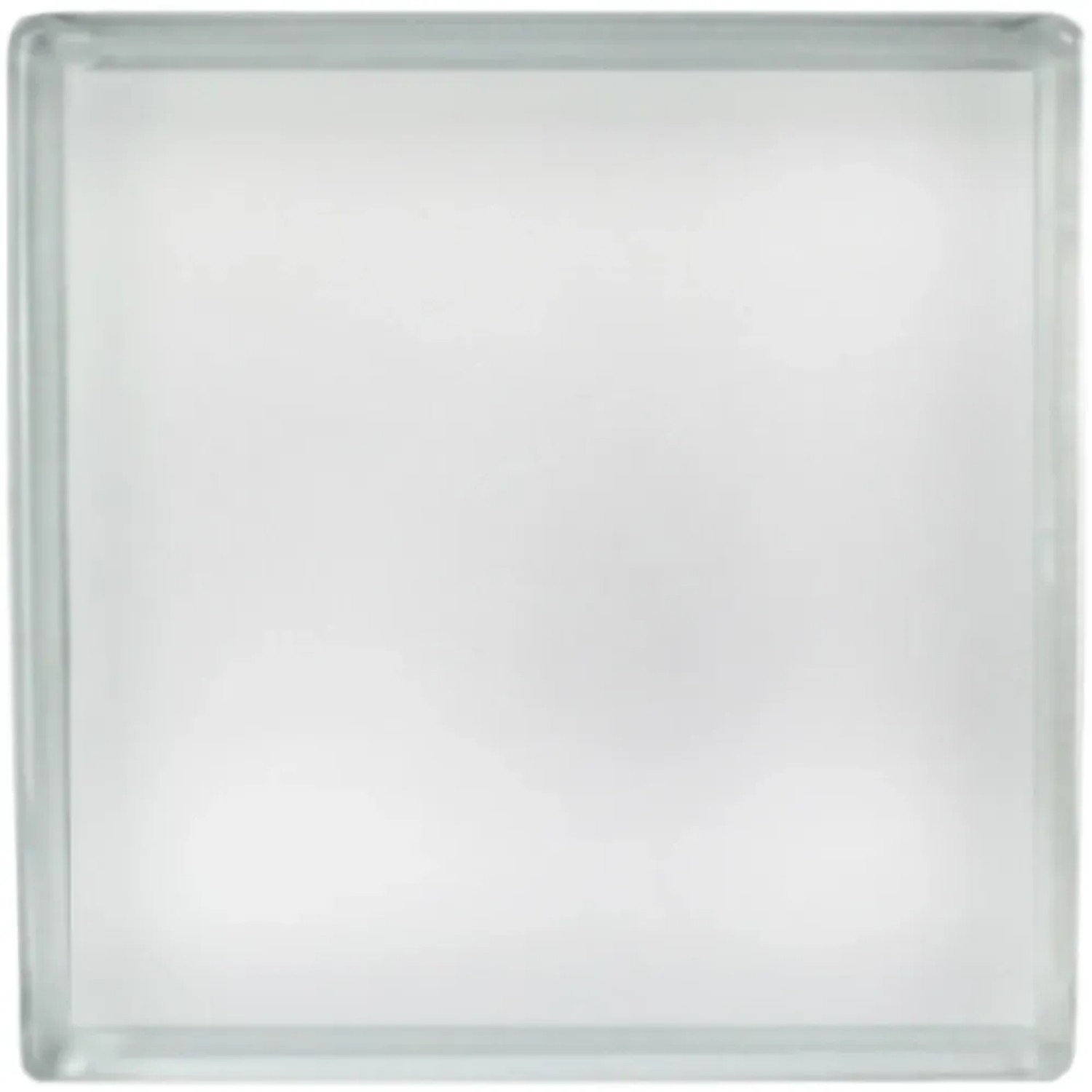 Weißer, satinierter Glasstein (19x9x8 cm) für den Innenausbau.