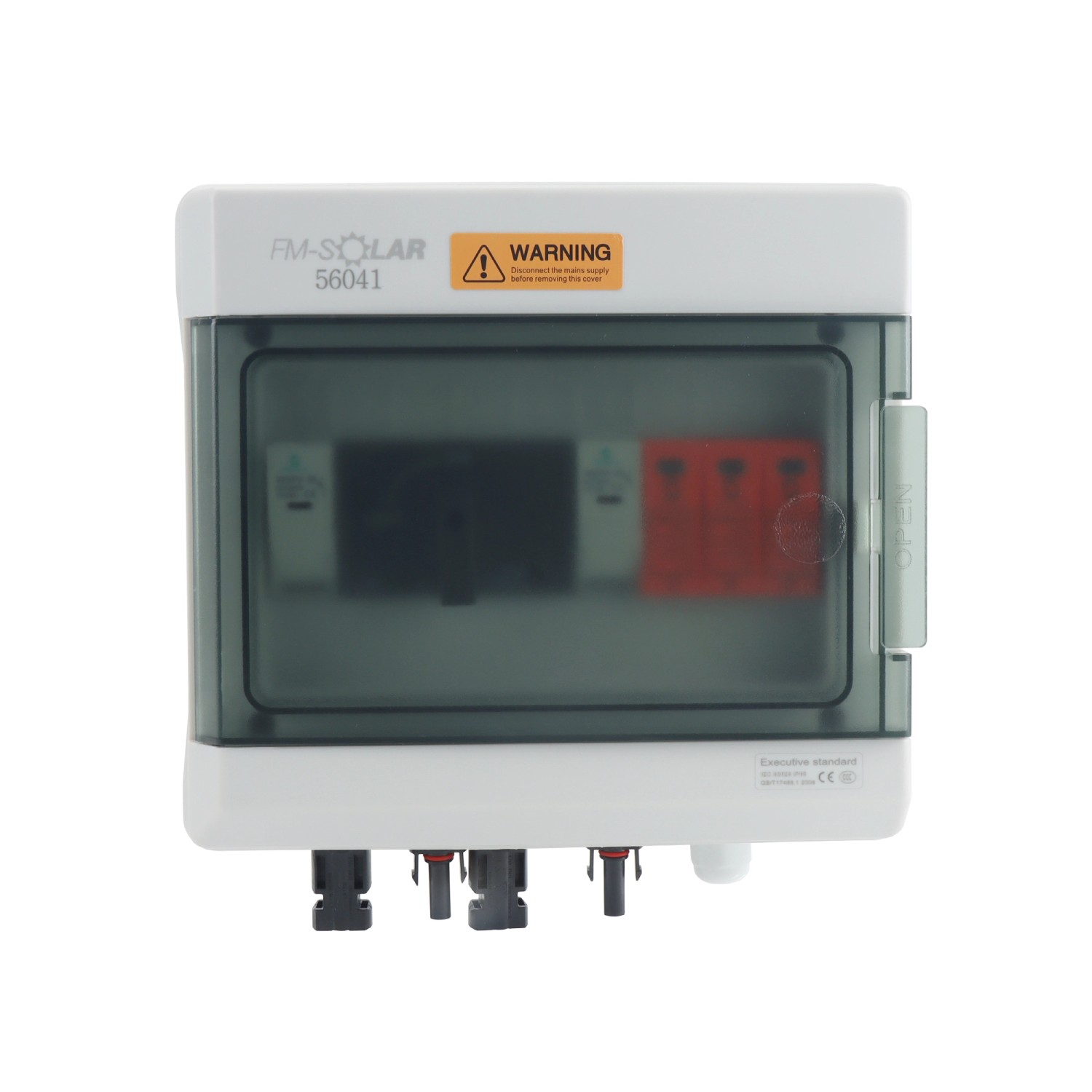 FM-SOLAR DC-Anschlussbox mit Dreh-Trennschalter T1+T2 Überspannungsschutz 1/1 1000V Generatoranschlusskasten