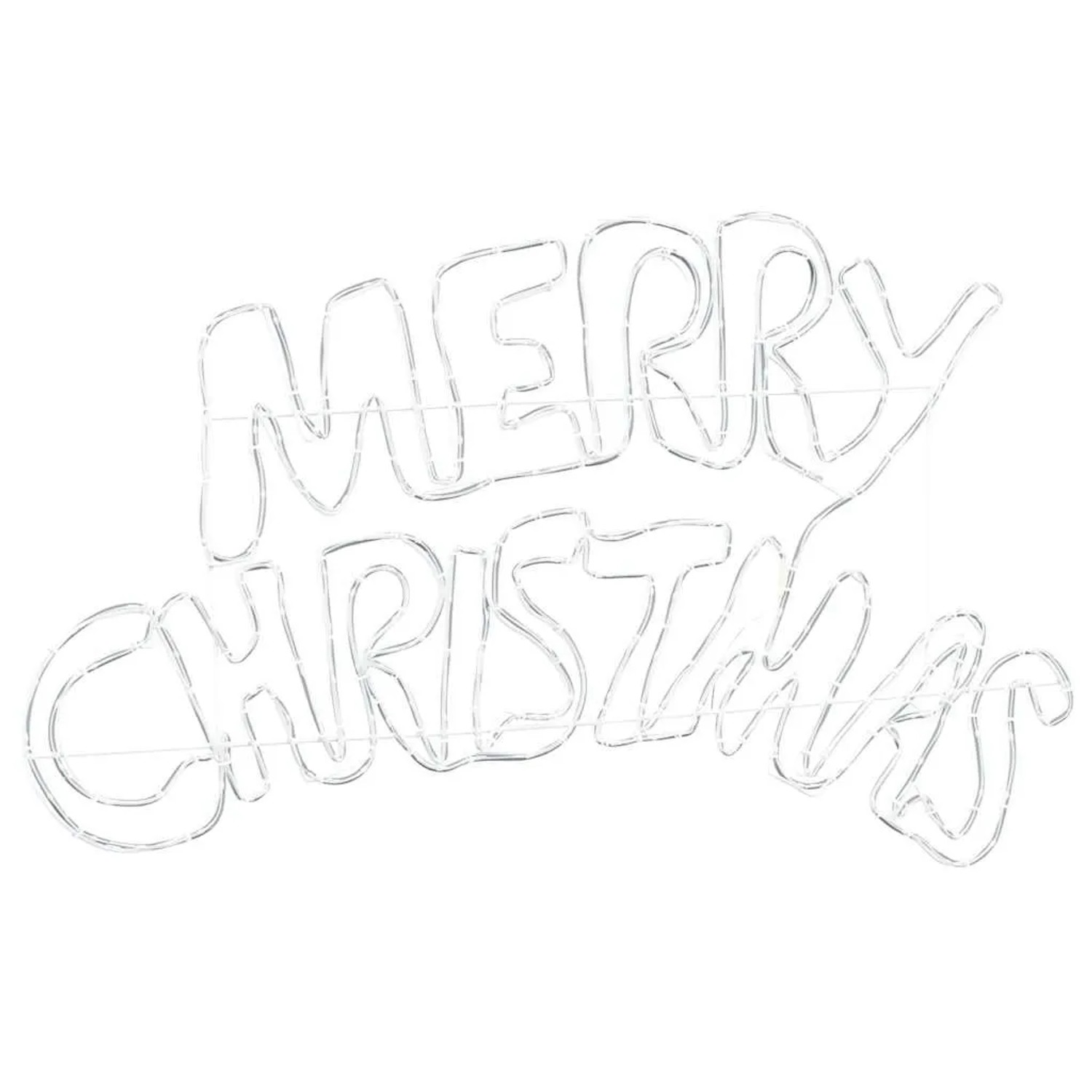 vidaXL Weihnachtsschild mit 240 LEDs Mehrfarbig 100 x 50 cm PVC 42018952_4