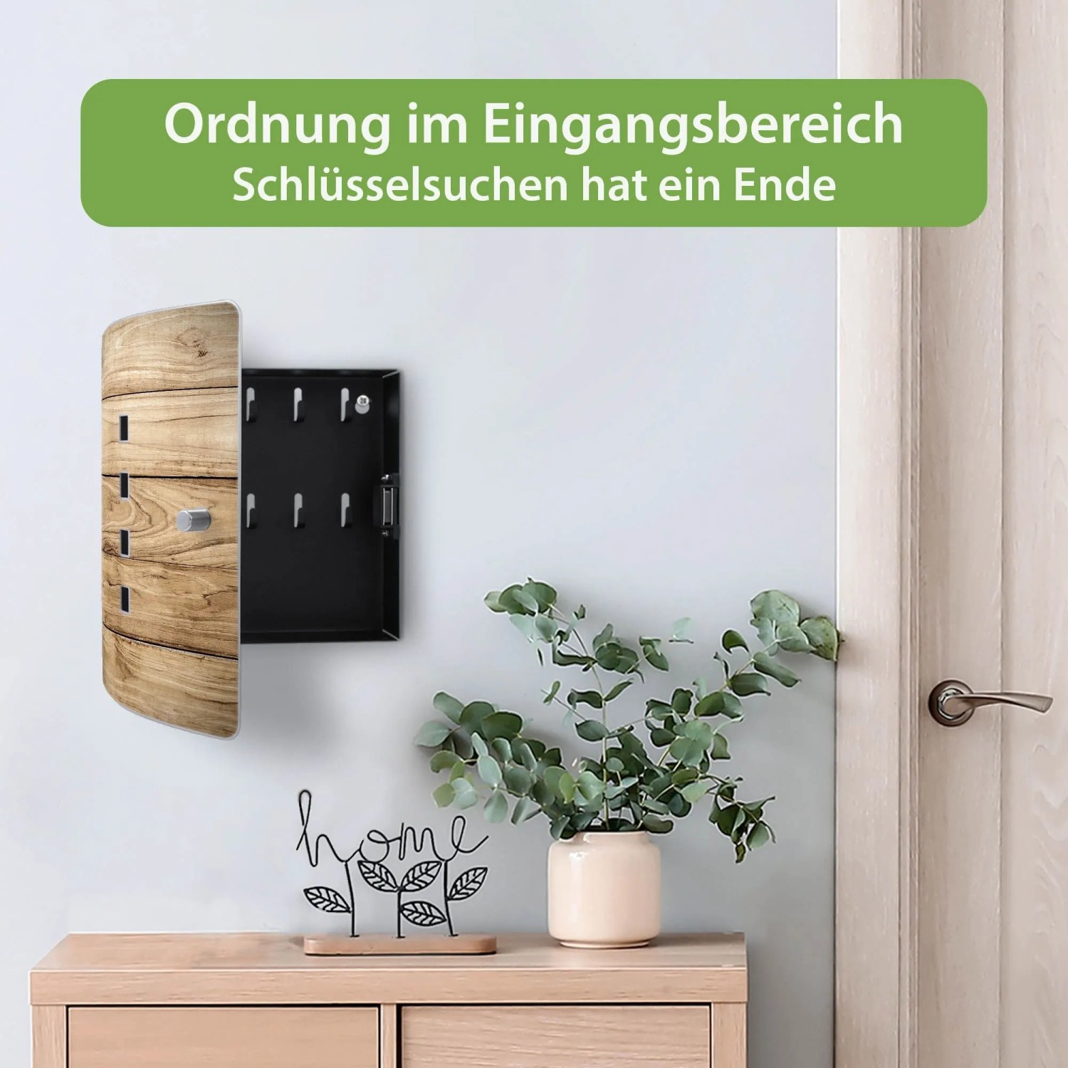 Banjado Schlüsselkasten Edelstahl 10 Schlüssel 24 x 21,5 x 7 cm Magnetverschluss kaufen bei OBI