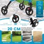 Costway Rollator Schmal Faltbar Gehhilfe 6-Fach Höhenverstellbar Blau_4