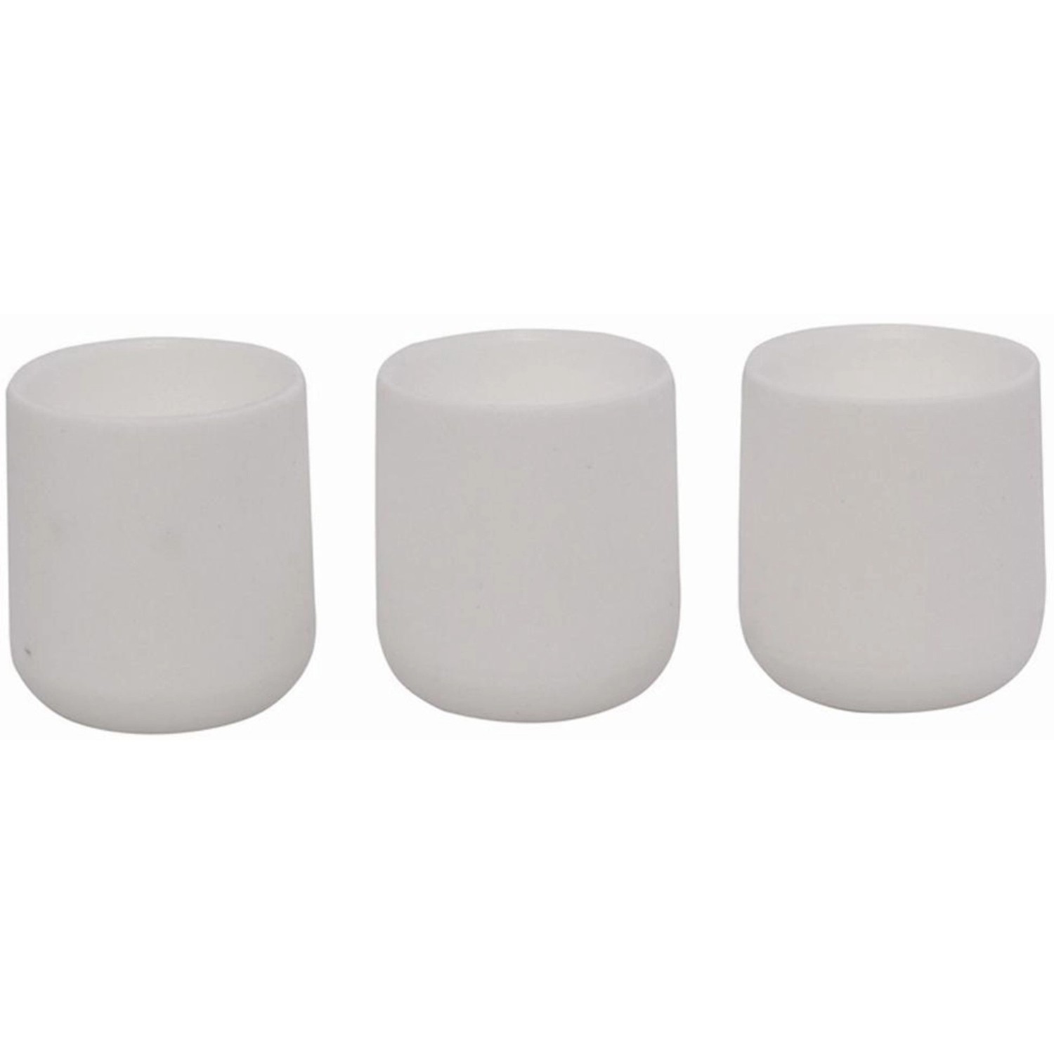 Sieger Fußkappen-Set 3er Weiß Ø 25 mm