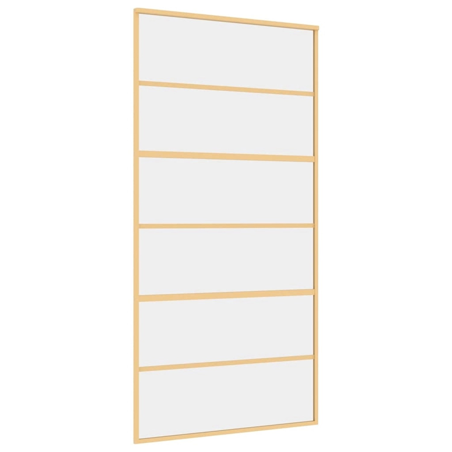 vidaXL Schiebetür Golden 102,5x205 cm ESG-Klarglas und Aluminium 155162 günstig online kaufen