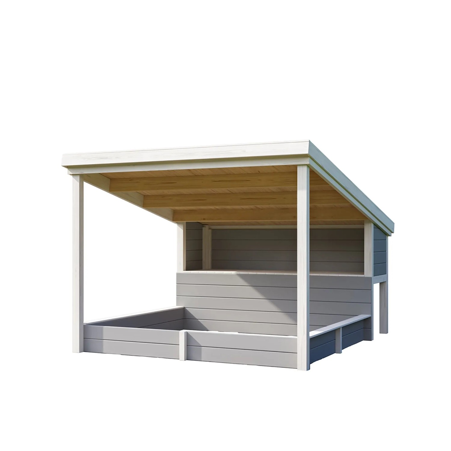 Lasita Sandkasten Pippi 2 Lichtgrau 208,6 cm x 297,1 cm