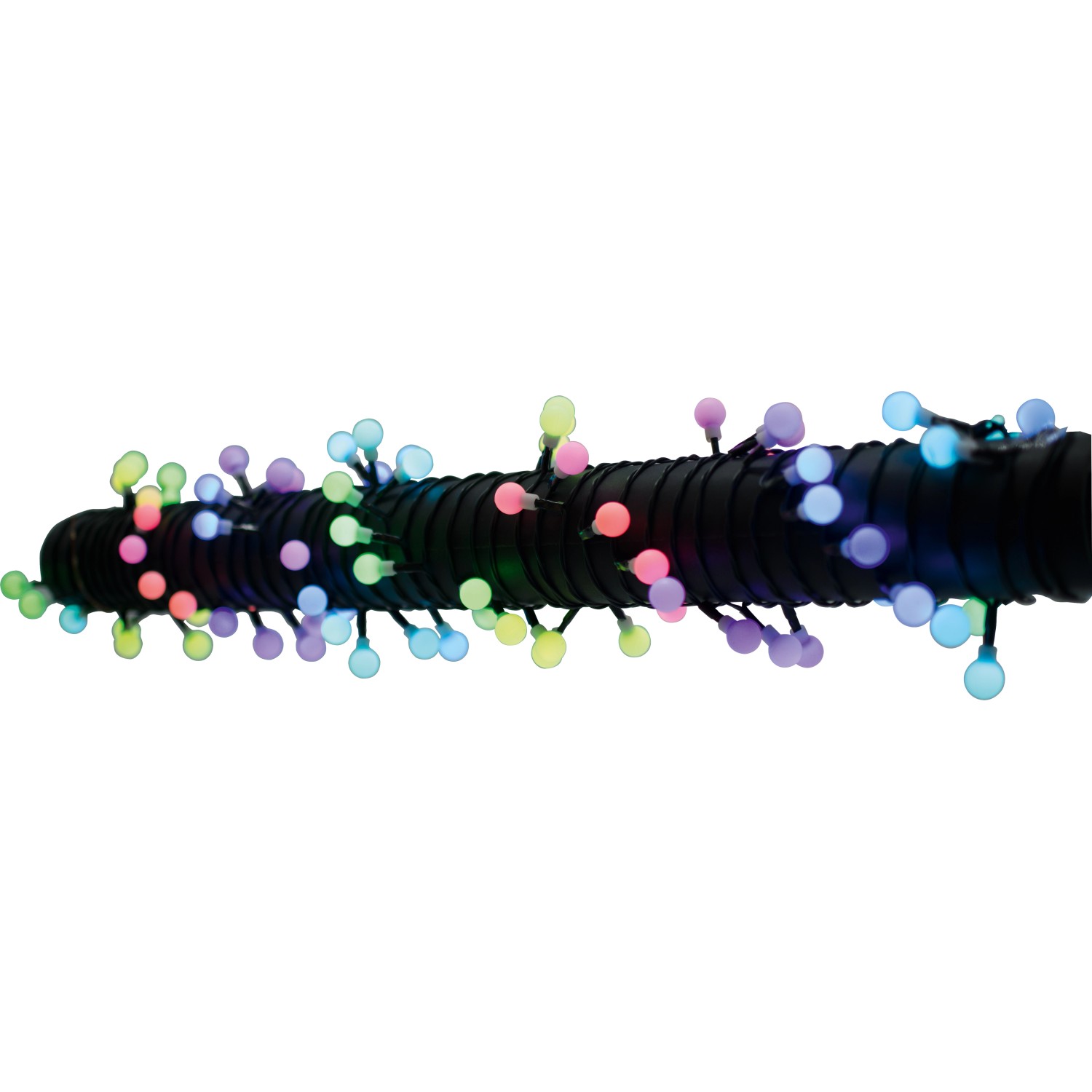 LED Perlen-Lichterkette 120 LEDs Multicolor Kabelfarbe Grün 11,9 m