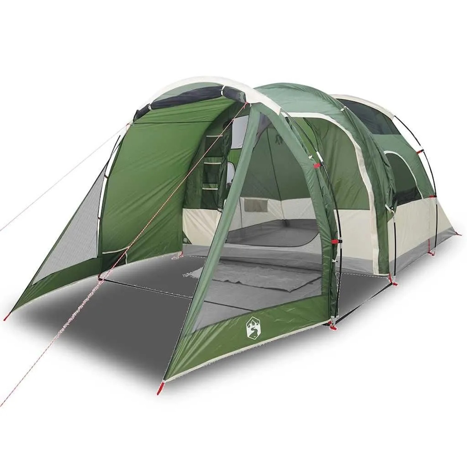 Furnicato Campingzelt Tunnelzelt Grün 483 X 250 X 185 Cm