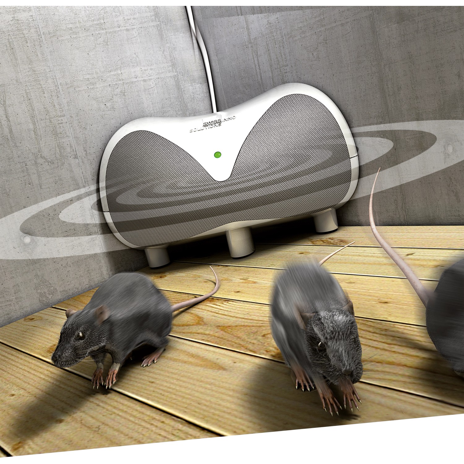 Mäusevertreiber Nagetier Ratten Abwehr Elektronisch Ultraschall Florissa  28318