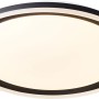 Schwarze LED-Deckenleuchte Pederson, 55 cm Durchmesser, für Innenräume.
