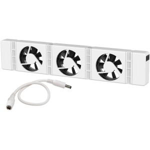 SpeedComfort Heizkörperventilator Erweiterungsset mit 3 Lüftern und Kabel.