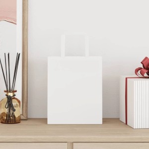 vidaXL Papiertragetaschen 250 Stk mit Henkeln Weiß 18x8x22 cm 4101838