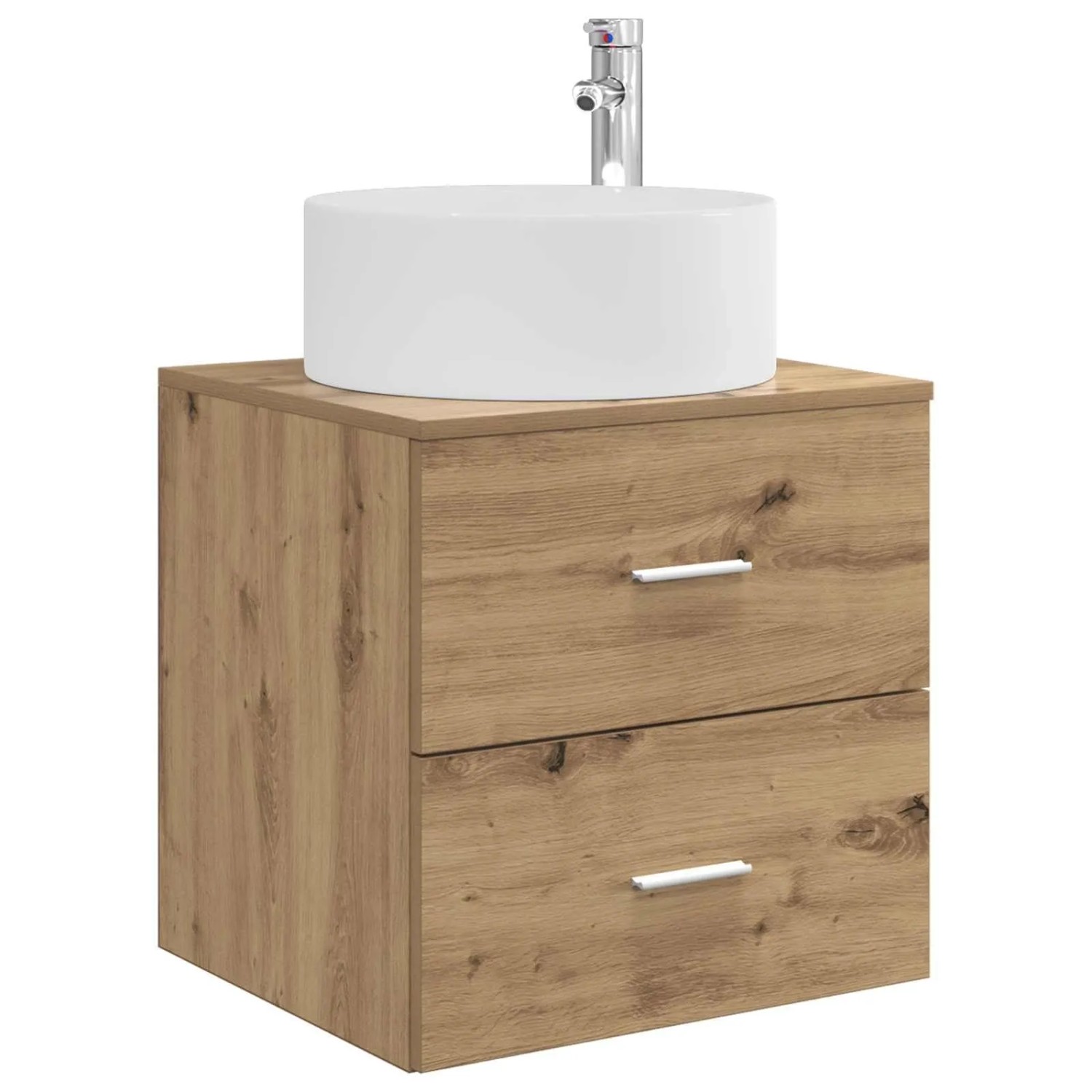 vidaXL Wandmontierte Waschtisch Artisan-Eiche 49,5 x 44,5 x 65,5 cm 890325