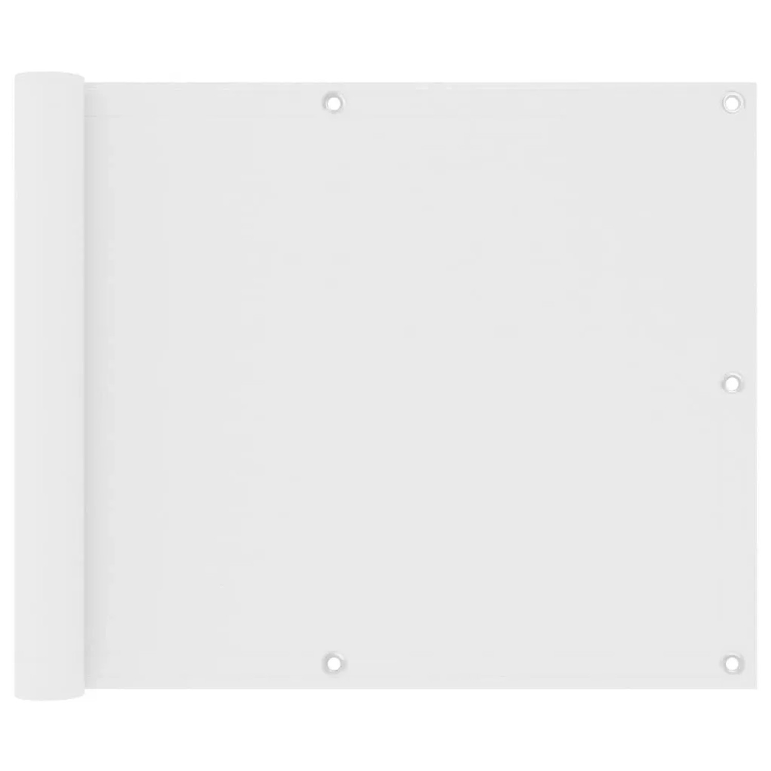 vidaXL Balkon-Sichtschutz Weiß 75x500 cm Oxford-Gewebe 134890