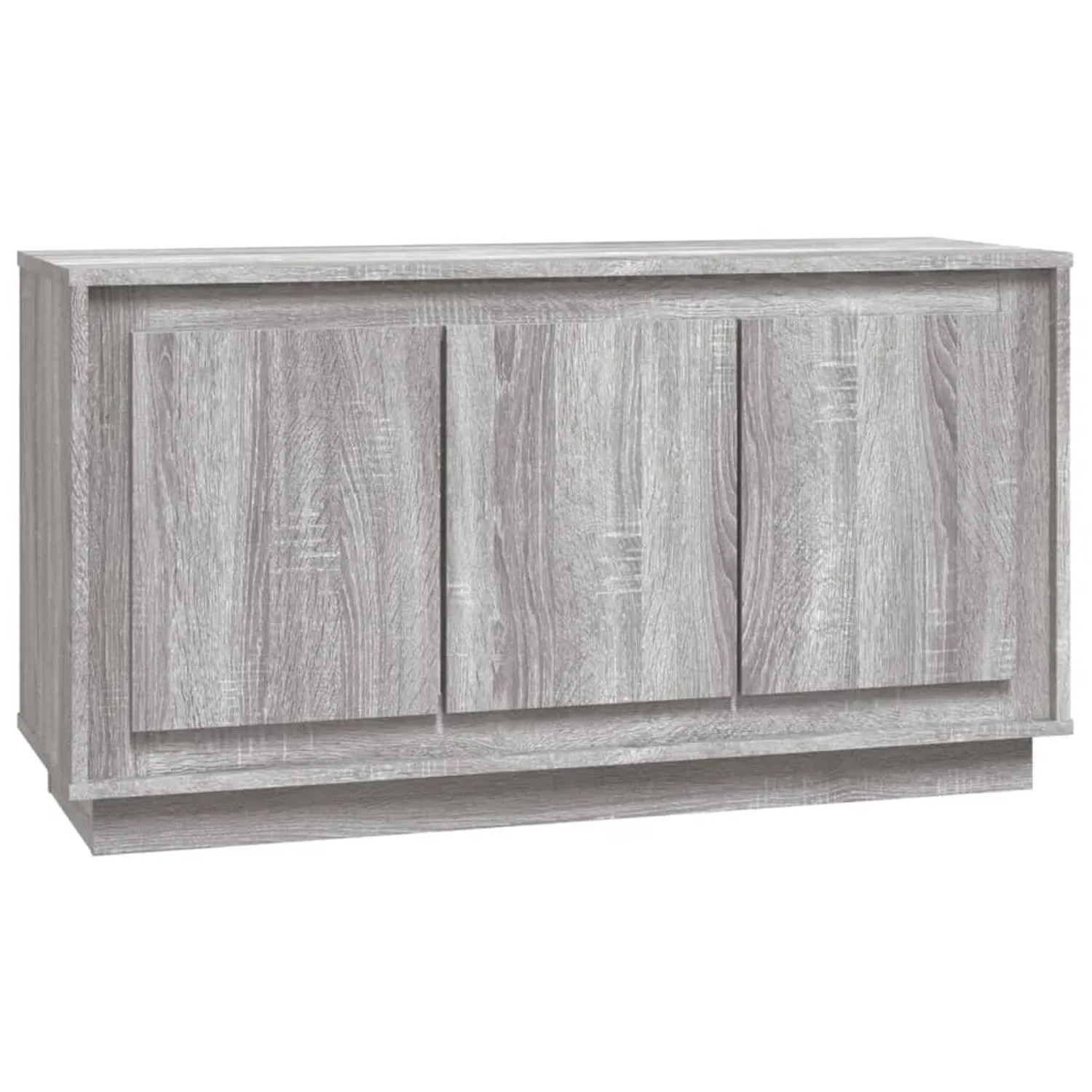vidaXL Sideboard Grau Sonoma 102x35x55 cm Holzwerkstoff 831891