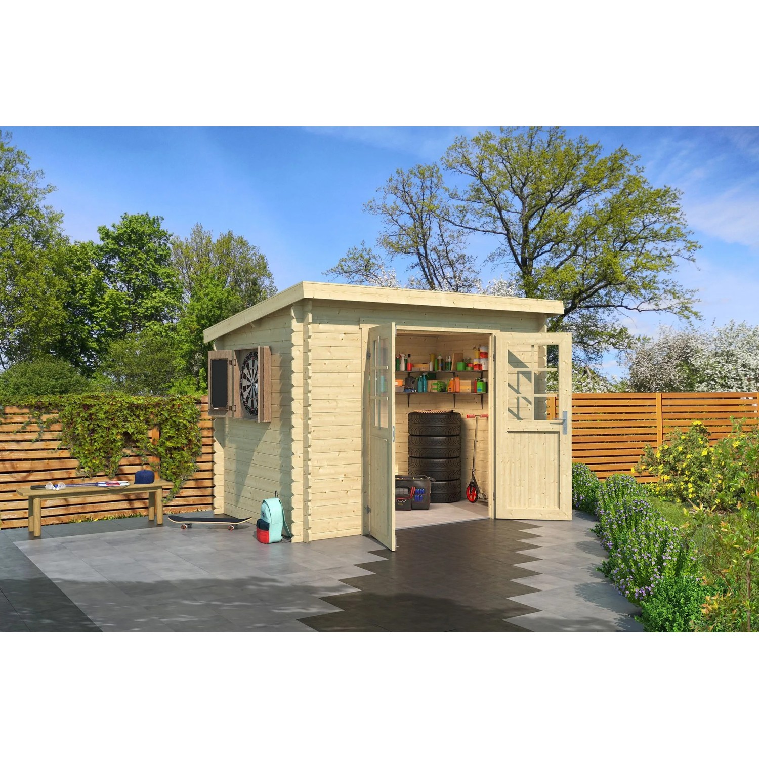 Lasita Gartenhaus San Jose 175 Natur/Unbehandelt 275 cm x 175 cm