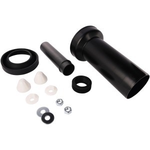 Sanitop-Wingenroth Anschlussgarnitur für Wand-WC, 9x25cm, mit Spülrohrverbinder, WC-Anschlussstutzen und Abdeckkappen.