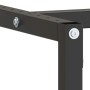 Detailansicht des vidaXL Werkbankgestells in Schwarz/Rot, Metall mit Schrauben.