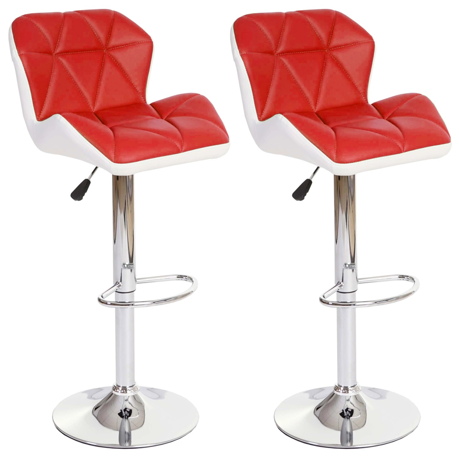 PROREGAL 2er-Set Barhocker Mit Lehne Sitzhöhe 62-83cm Höhenverstellbar Kuns günstig online kaufen