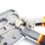 Detailansicht der Xpotool Verbundzange, robustes Stahlgelenk, ergonomischer Griff mit gelb-roten Akzenten.