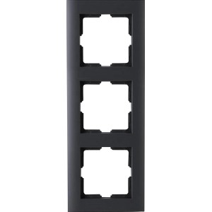 Kopp Abdeckrahmen 3-fach Athenis, anthrazit, für Schalter und Steckdosen