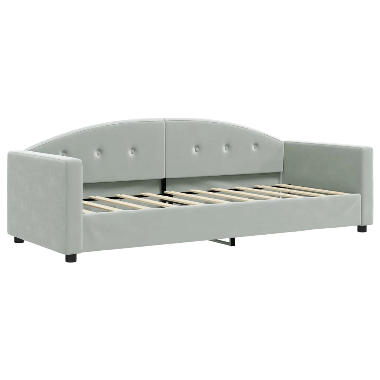 vidaXL Tagesbett Hellgrau 80x200 cm Samt1842750 günstig online kaufen