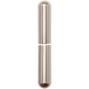 Glänzende, vernickelte SFS Zierhülse für Einbohrbänder, zweiteilig, ø 20 mm, 112 mm hoch.