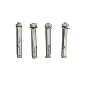 Bodenhülsen-Set für Savoie Alu-Pfosten, Schraubanker, verzinkt, für Zaunbau & Sichtschutz.