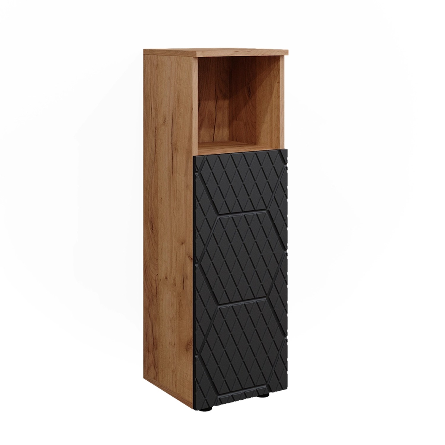Vicco Midischrank Irma Goldkraft Eiche/Anthrazit 30 x 95 cm