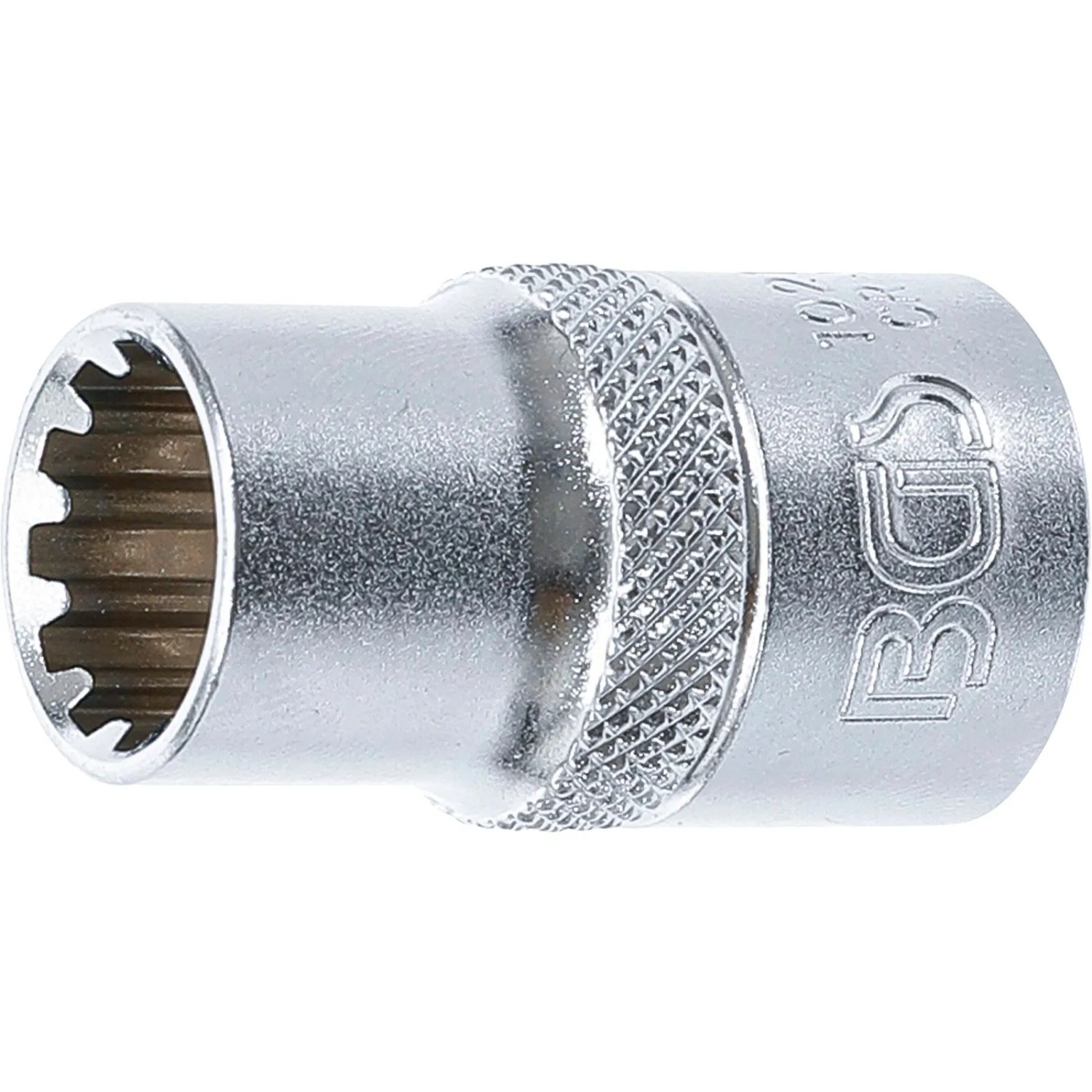 BGS Steckschlüssel Einsatz Gear Lock Antrieb Innenvierkant 12 5 Mm  1 2 Zoll  SW 13 Mm 10213