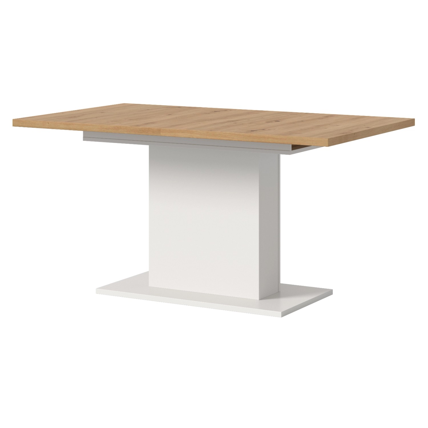 Thumbnail - Inn.Furn Esstisch Ausziehbar in Eiche und Weiß 150 - 190 cm Esszimmertisch Home-X