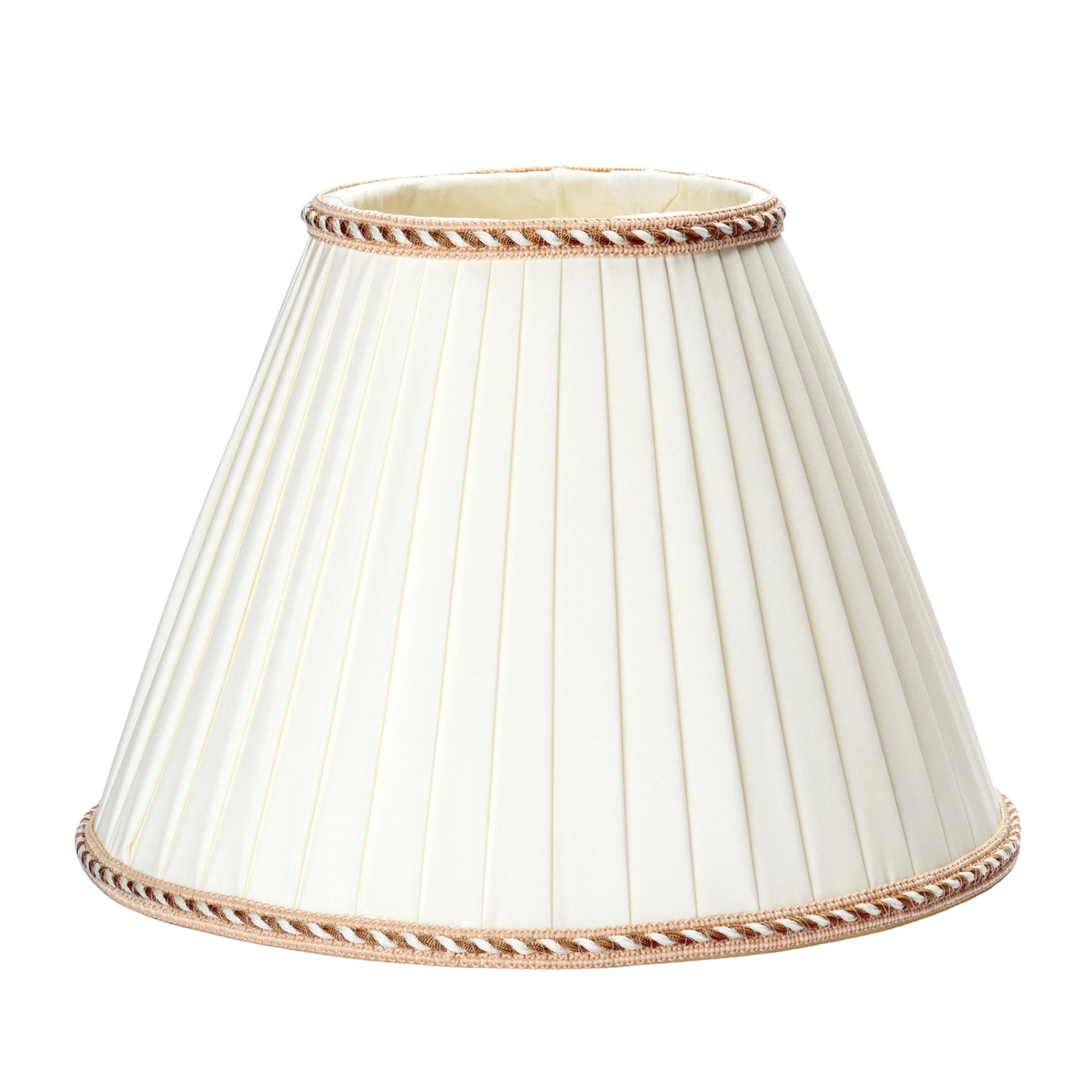 Orion Lightstyle Lampenschirm Ø 26 x 18 cm Stoff Konisch E27 Creme Weiß günstig online kaufen