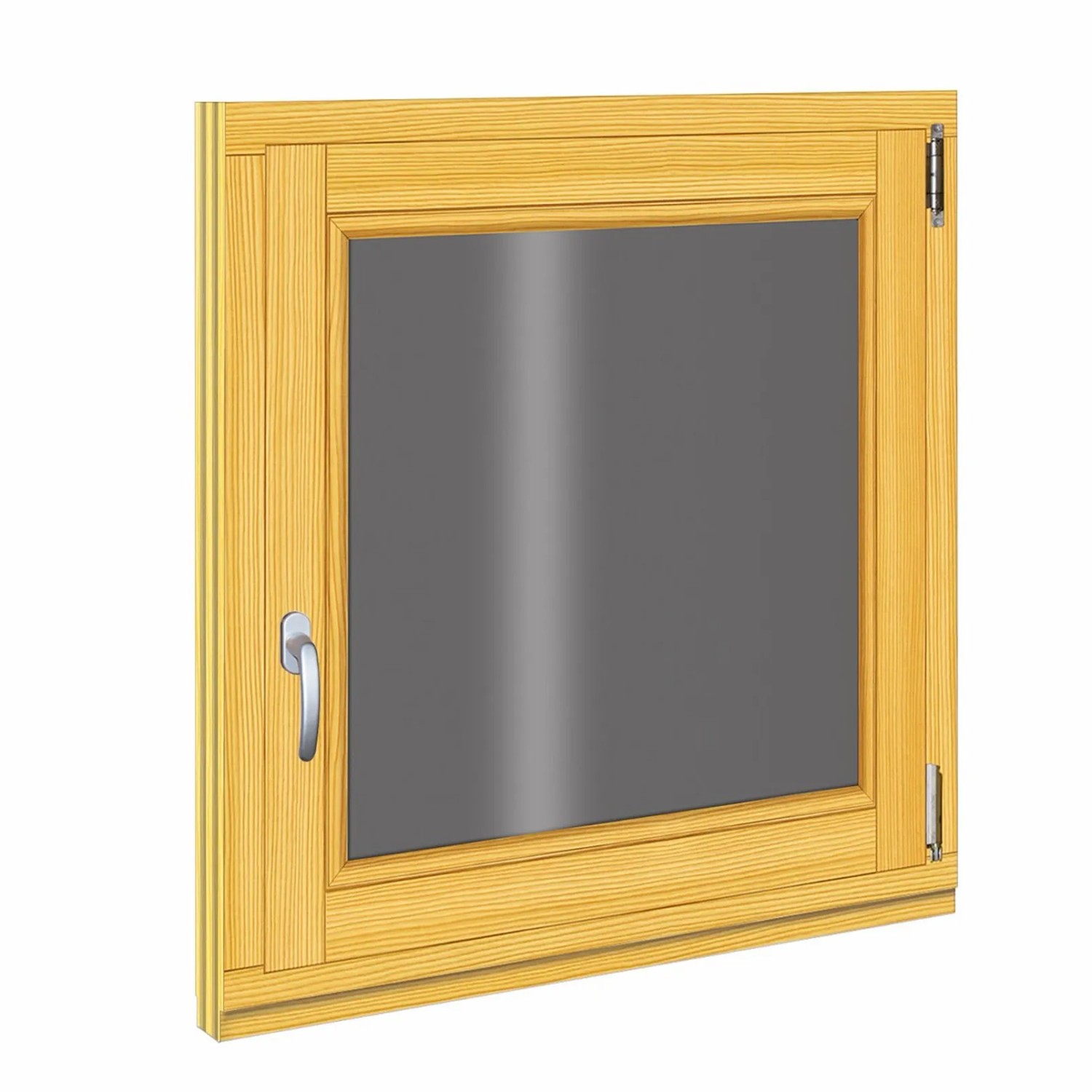 Roro Holzfenster Fichte 78 cm x 78 cm DIN R günstig online kaufen
