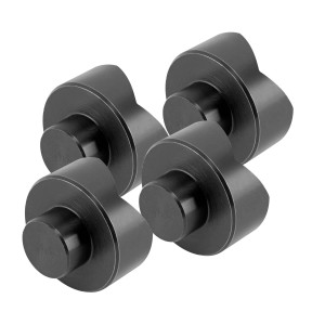 STAHLWERK Zentrierbolzen mit Prisma, 4er Set für Schweißtische mit D22 Lochsystem.