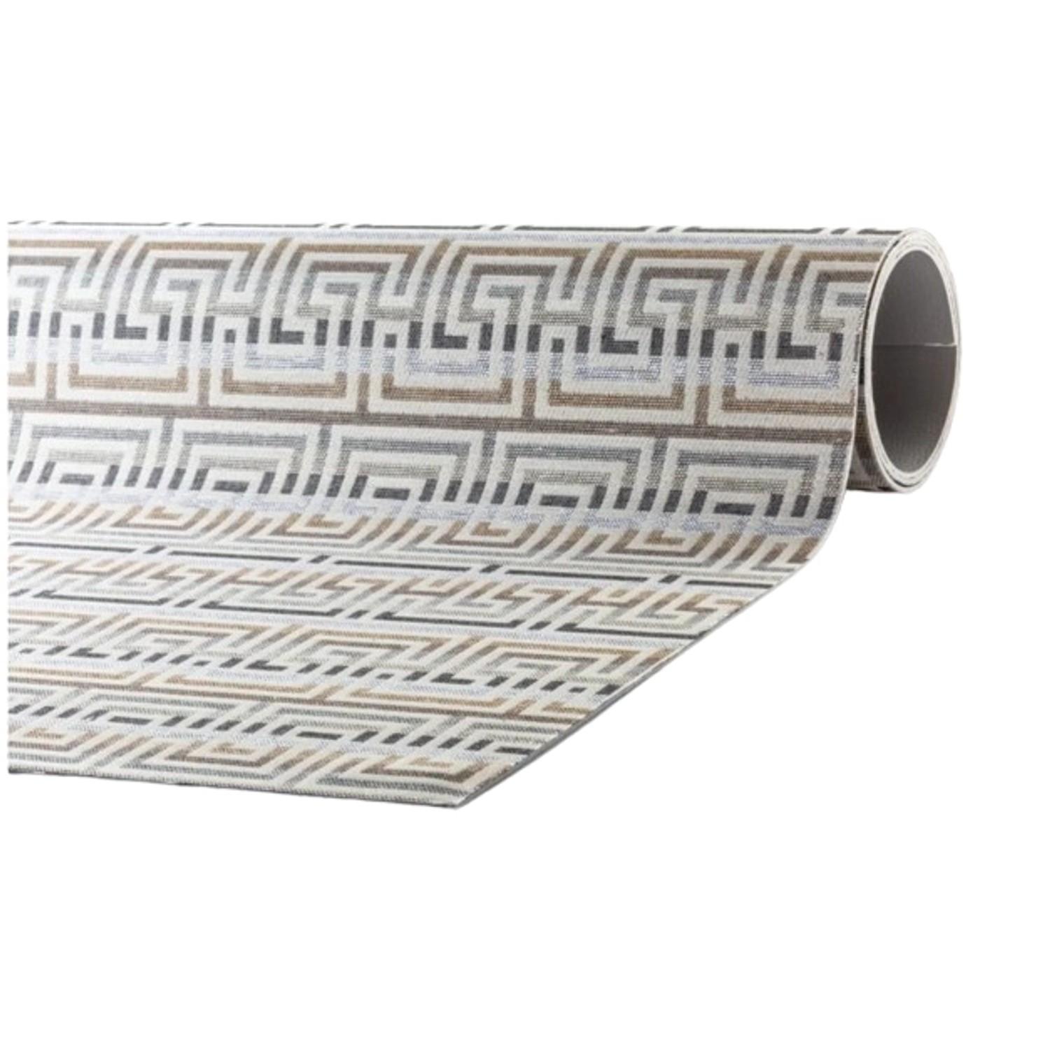 Thumbnail - Peyer Syntex Mira Jacquard Teppich Greti Farbe Grau 80 x 150 cm