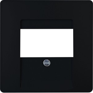 Kopp TAE Abdeckung Paris, mattschwarz, für Telefon-Anschlussdose.