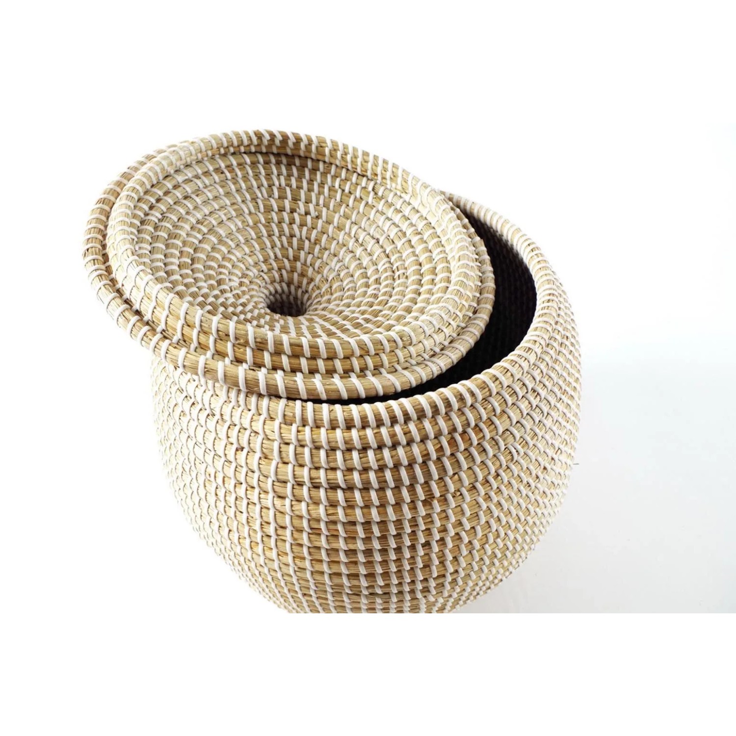 Kobolo Aufbewahrungskorb Korb aus Getrocknetem Seegras 34x32 cm_6