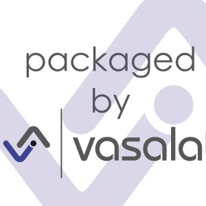 vasalat Logo und Schriftzug für das Türstopper Set Boden & Wand zum Schrauben, Schwarz.